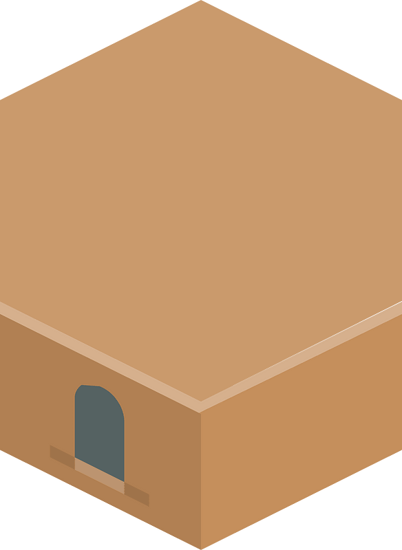 Brown hexagon base