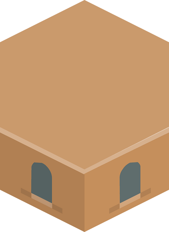 Brown hexagon base
