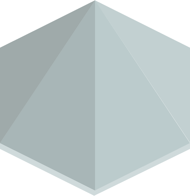 Grey hexagon tent