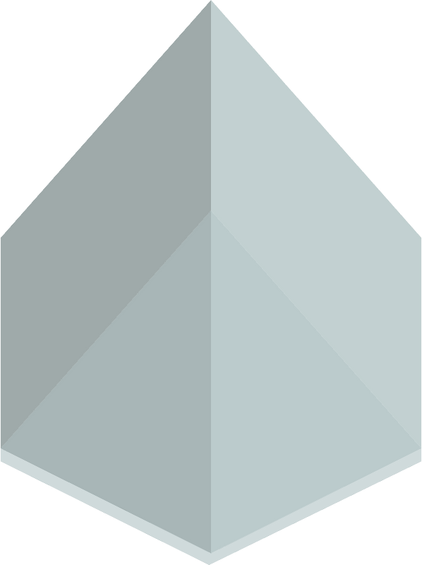 Grey hexagon tent