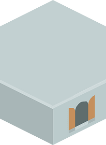 Light grey hexagon base