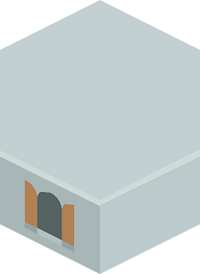 Light grey hexagon base