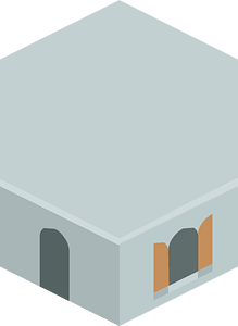 Light grey hexagon base