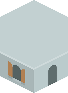 Light grey hexagon base