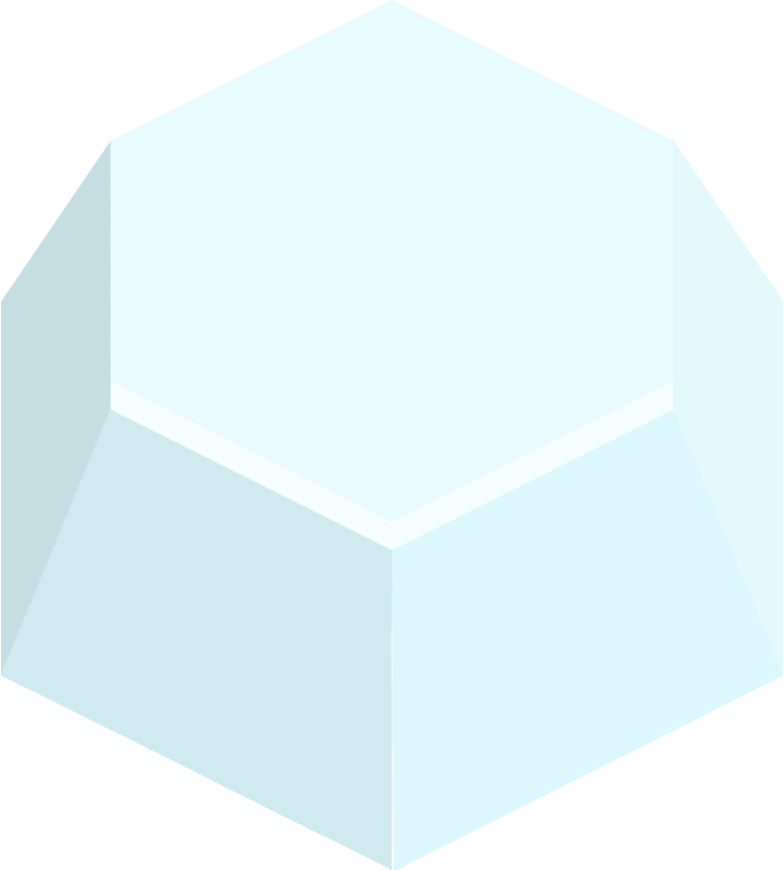 Grey green hexagon hills