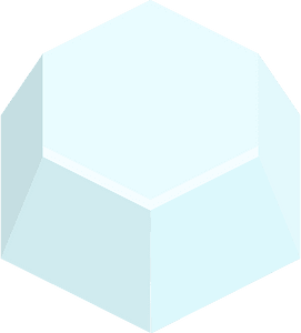 Grey green hexagon hills