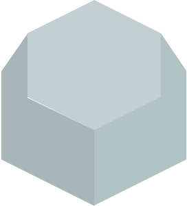 Grey green hexagon hills