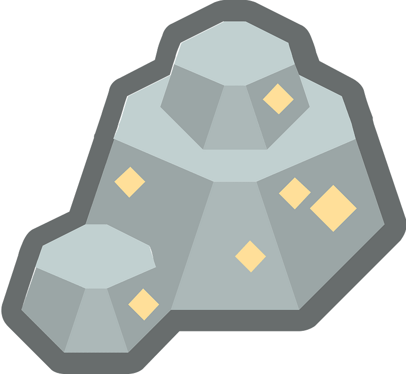 Grey hexagon rocks
