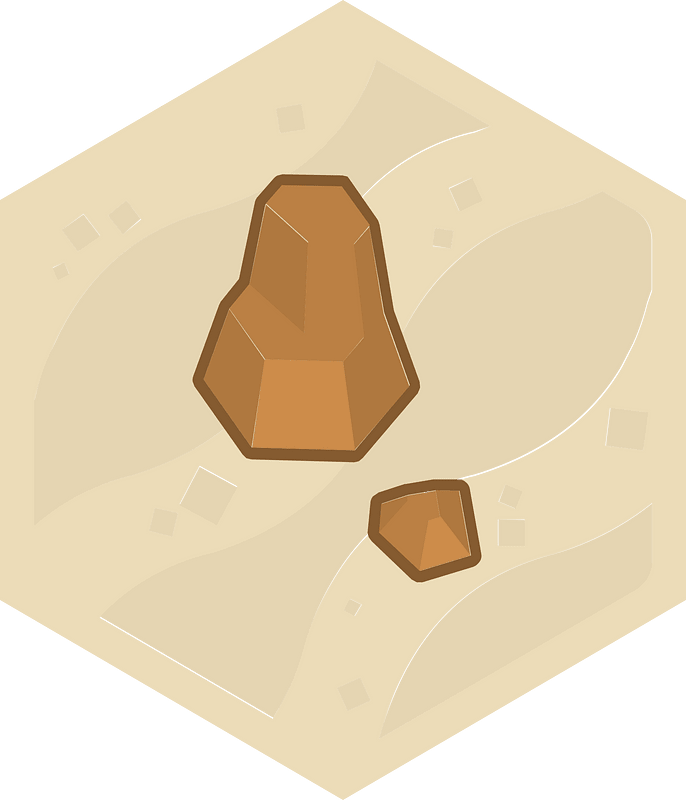 Hexagon beige land