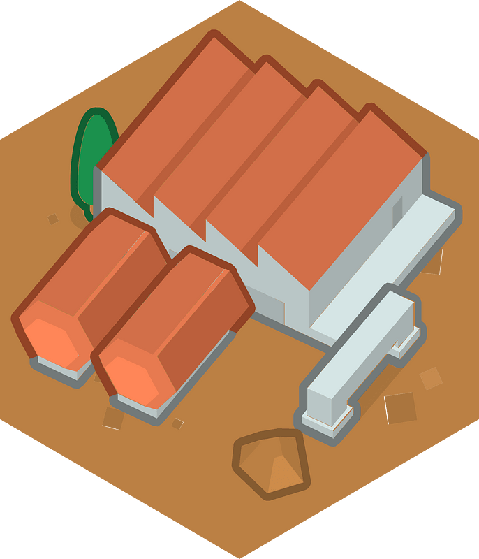 Hexagon built up brown land 09 base