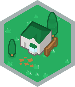 Hexagon built up green land 11 house