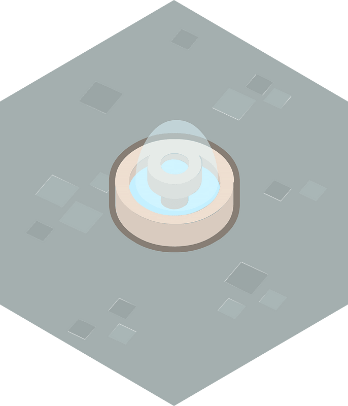 Hexagon grey land