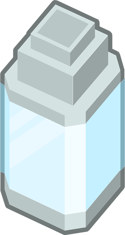 Blue isometric building