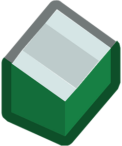 Green isometric building