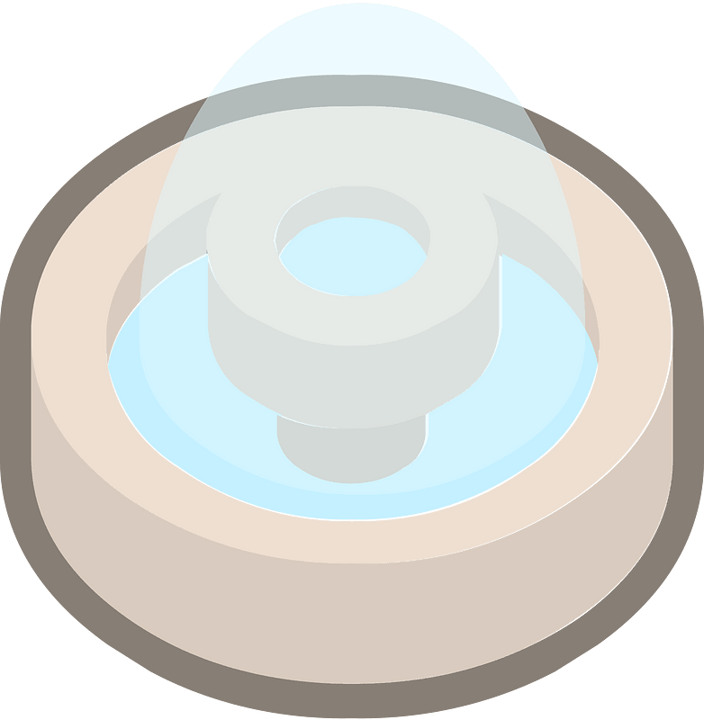 Isometric building part 09 fountain