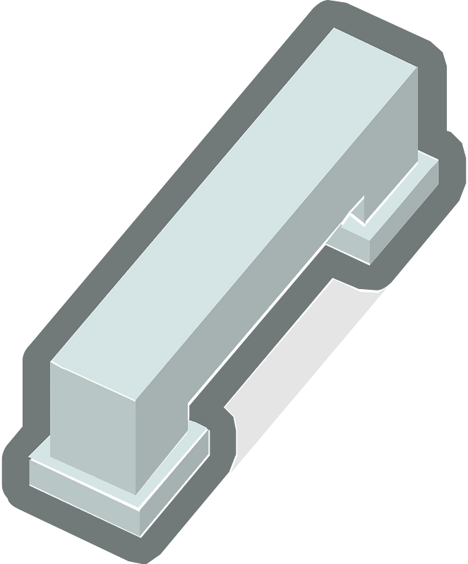Isometric building part 15 wall