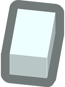 Isometric building part 16 wall