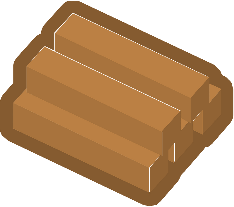 Isometric building part 24 wood pile