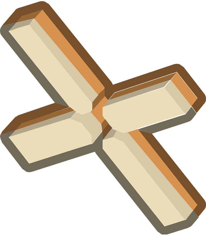 Isometric building part 34 wings