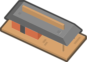 Red isometric building