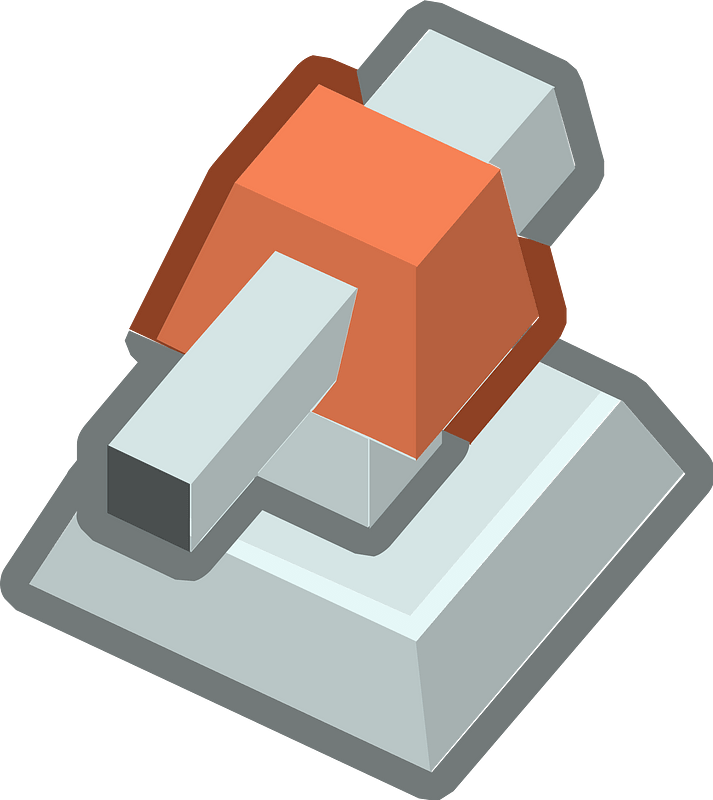 Red isometric building