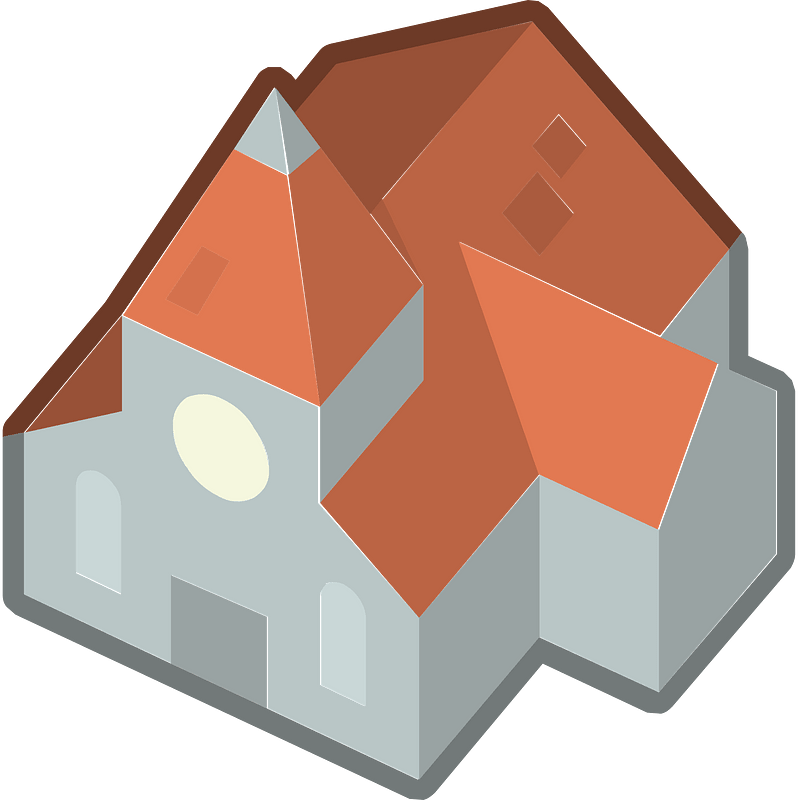 Red isometric building
