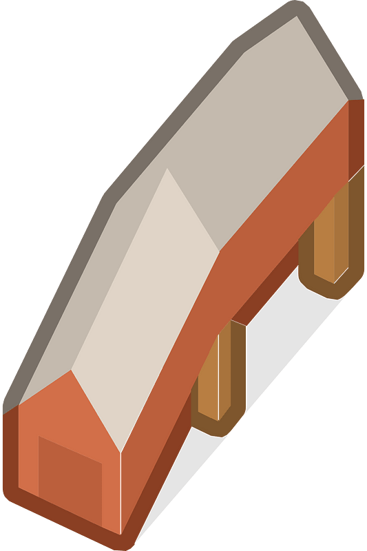 Red isometric building