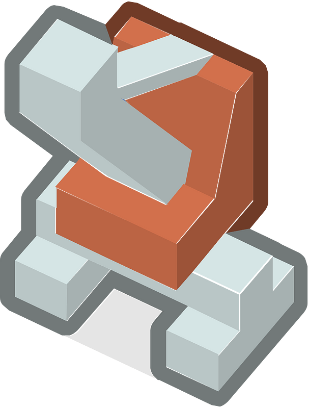 Red isometric building
