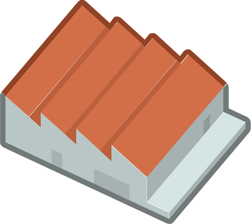 Red isometric building