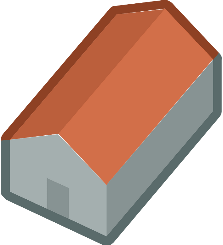 Red isometric building