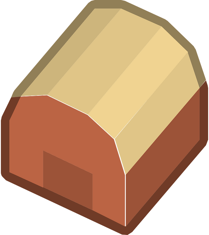 Red isometric building