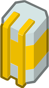 Yellow isometric building