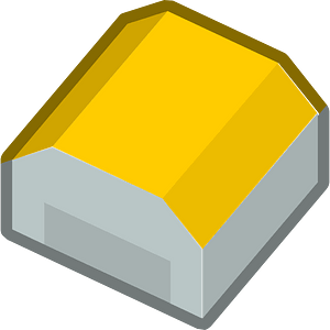 Yellow isometric building