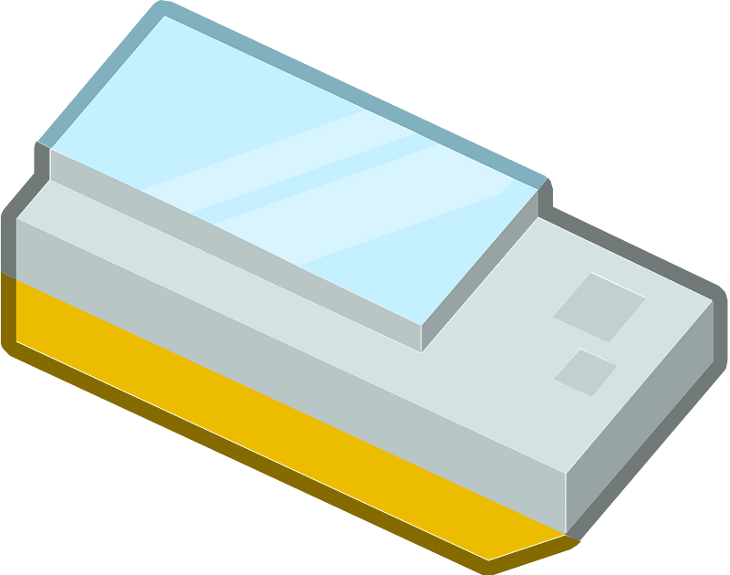 Yellow isometric building