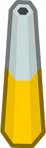 Yellow isometric building