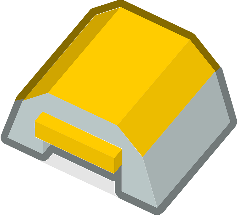 Yellow isometric building