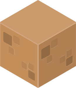 Brown isometric cube 12 bricks
