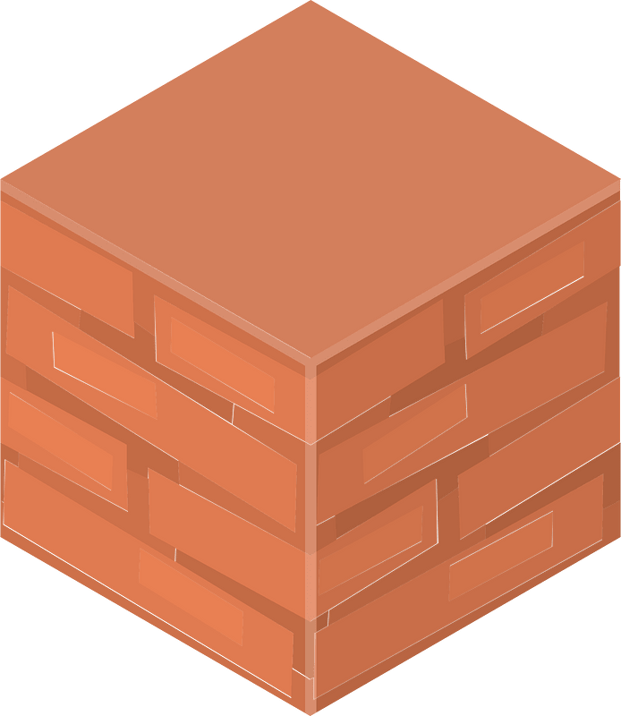 Brown isometric cube 15 bricks