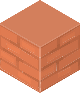 Brown isometric cube 15 bricks