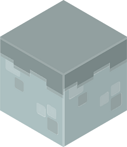 Color terrain isometric cube 18 grey top