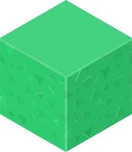 Green isometric cube