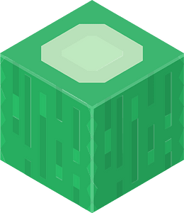 Green isometric cube