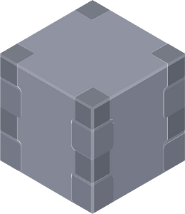 Grey isometric cube 16 bricks
