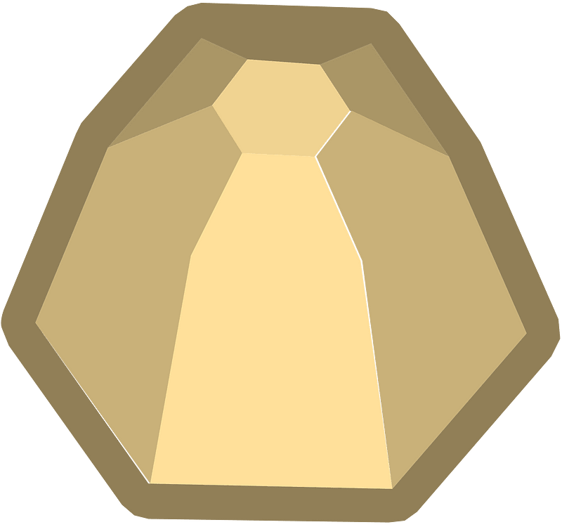 Isometric beige rock
