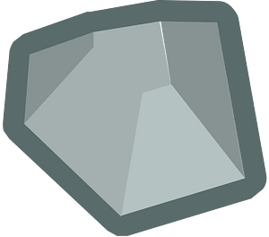 Isometric grey rock