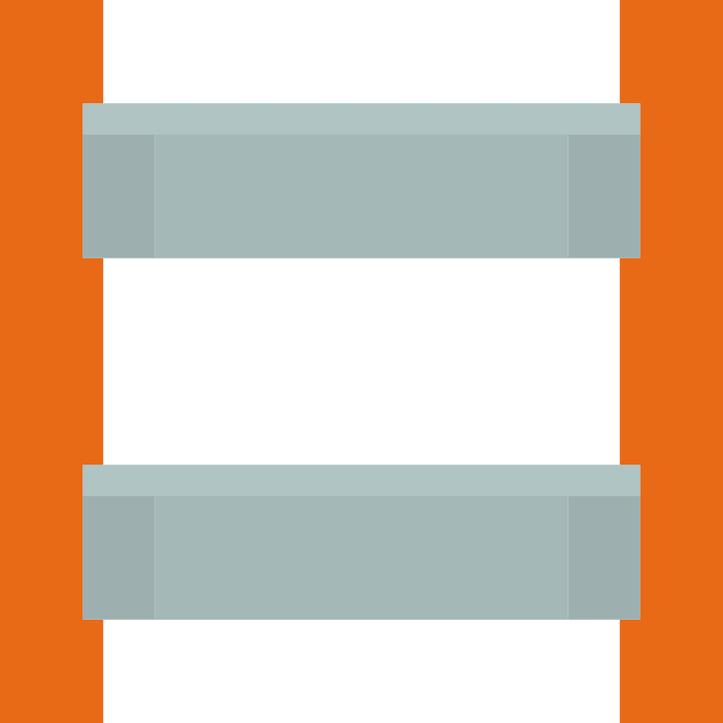 Red grey ladder