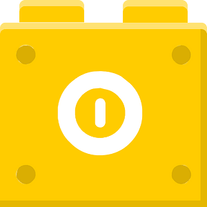 Yellow lego block 18 switch on