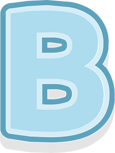 Blue letter b - Free vector icons on creazilla.com