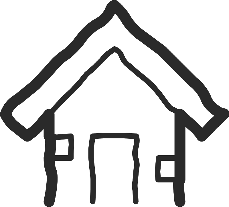 Mono line object 13 house