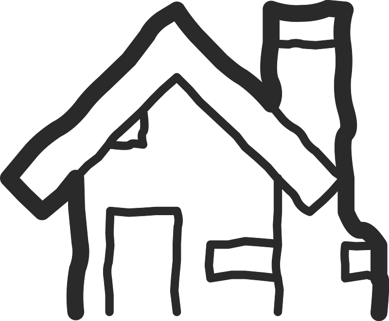 Mono line object 14 house